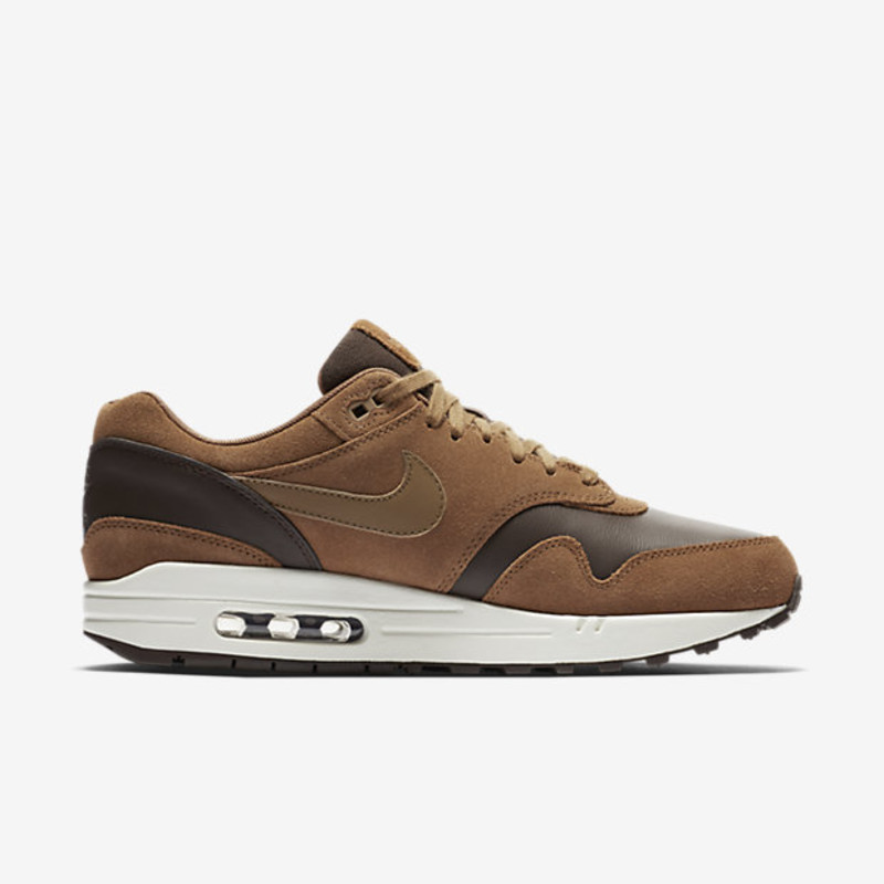 Nike air max 1 premium ltr on sale shoes – ale brown/ale brown/sail/golden beige